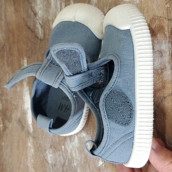 H&M cotton canvas light blue sandals size 5.5 - Picture 9 of 13